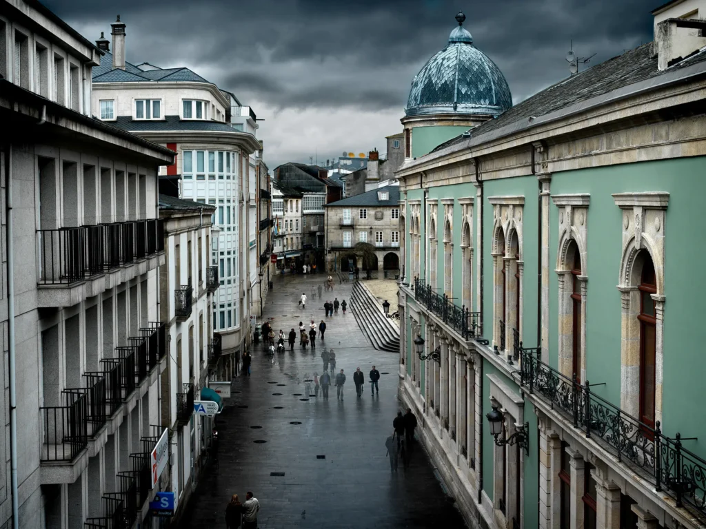 Vista desde la muralla II, Lugo 2005 de José María Mellado